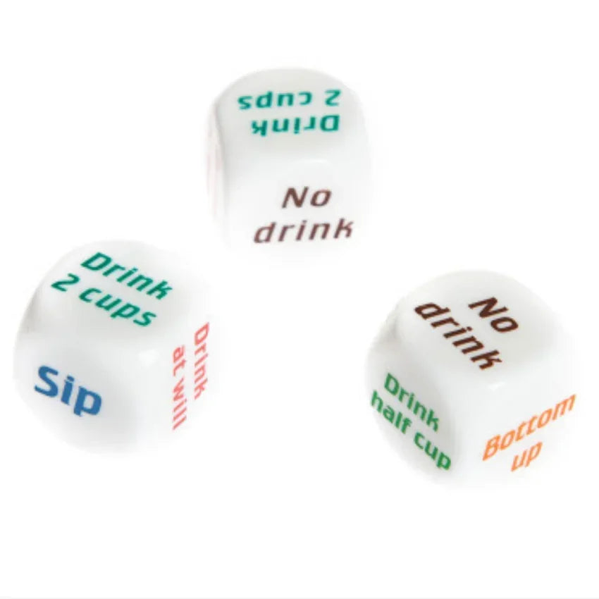 Adult Party Game Playing Drinking Wine Dice Games Gambling Drink Decider Dice Bar KTV Wedding Party Fun Supplies Decoration