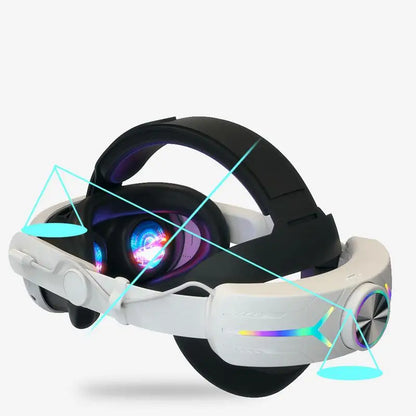 VR Head Strap Comfortable Sponge Headwear Charging Headset With Built-In 8000mAh Batteries For Meta-Ques-t 3 VR Accessories