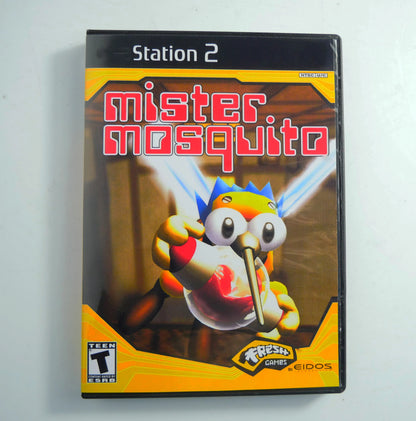 PS2 mister mosquito With Manual Copy Disc Game Unlock Console Station 2 Retro Optical Driver Video Game Machine parts