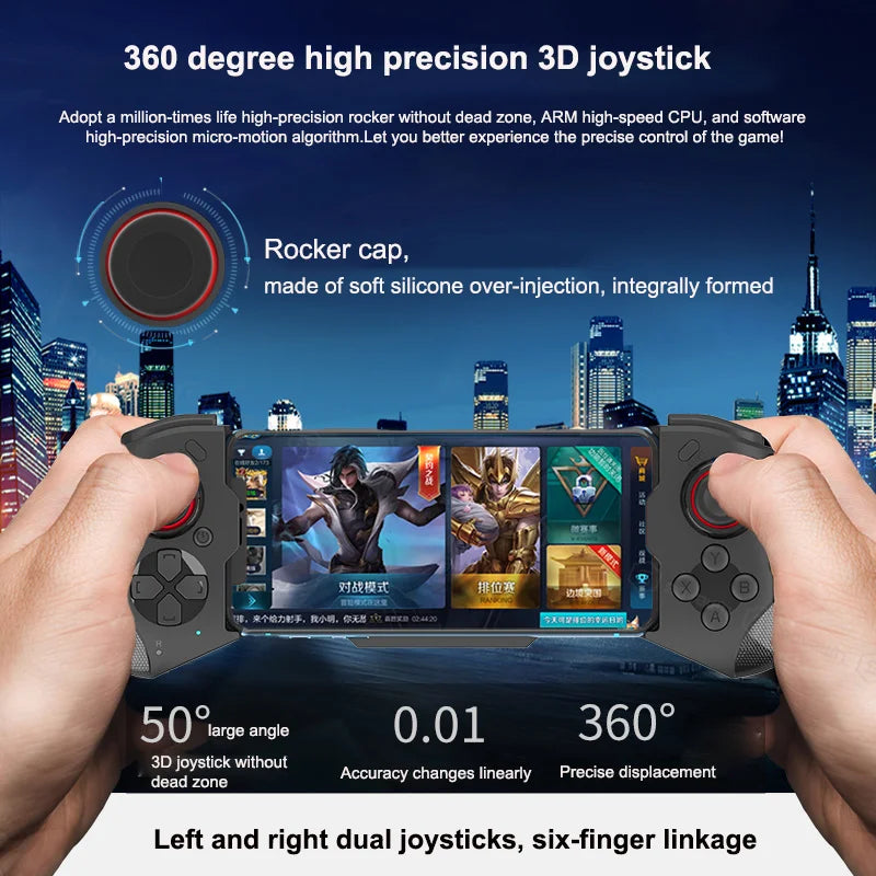 Wireless Gamepad Mocute-060 Mobile Game PUBG Controller Joystick For Phone Android IOS Wireless Bluetooth Telescopic Joystick